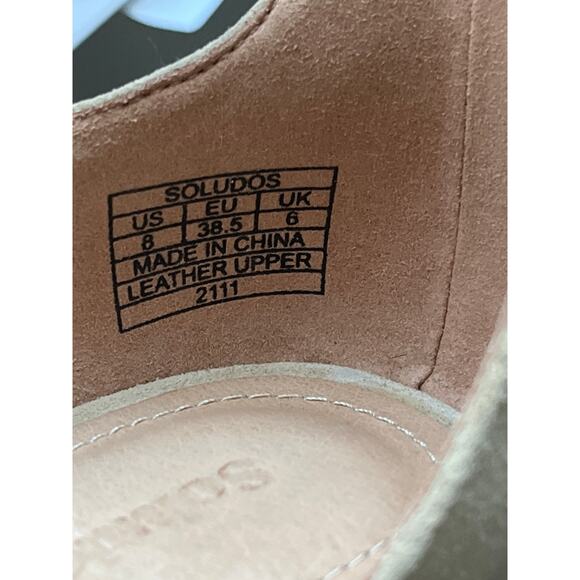 Soludos suede leather Gemma 3” Sand Heels, size 8, MSRP $ 149 - Picture 15 of 15